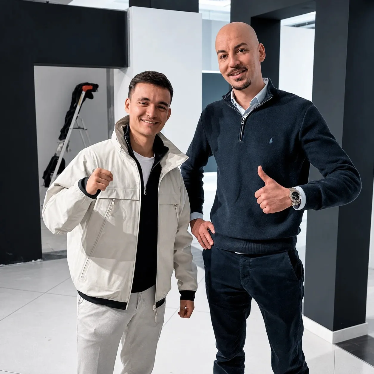 Lukas Willach mit Phil Poosch