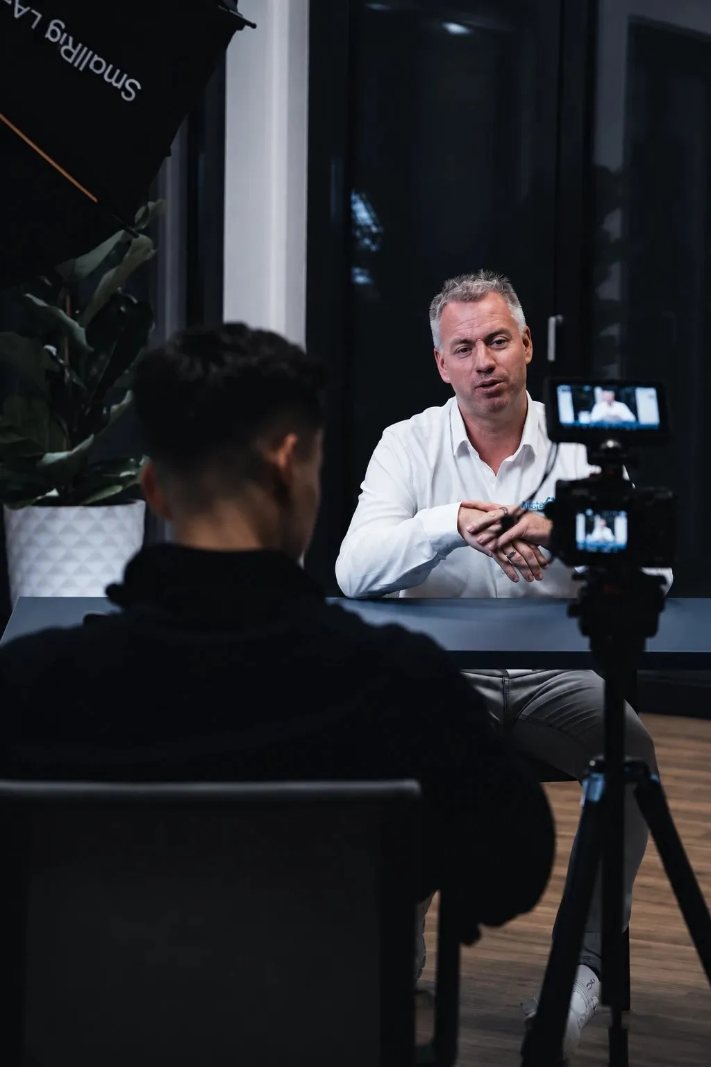 Interview-Dreh mit MisterCRM